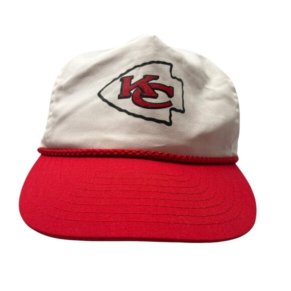 Kansas City Chiefs Vintage Rope Trucker Snapback Hat Cap 90's 80's Dad NFL Retro - Picture 1 of 10